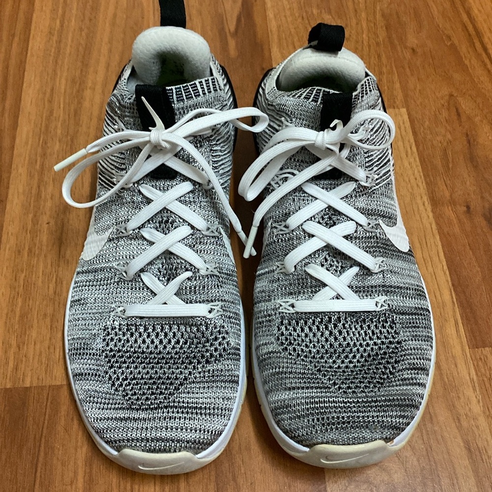 ❤️ Nike Metcon Flyknit 3 Black White Sneakers Size 9